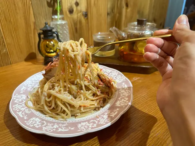 櫻花蝦帶子奶油意粉