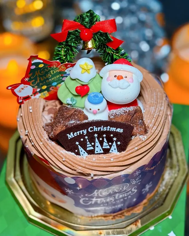 ☃️歡躍聖誕夜 (🍫比利時朱古力蛋糕) 🍰 - 12cm