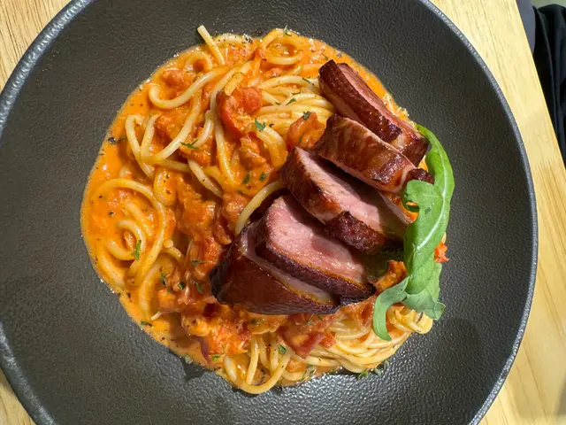 煙鴨胸蟹肉蕃茄忌廉意粉