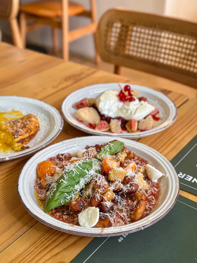 Mushroom Bolognese Cripsy Gnocchi