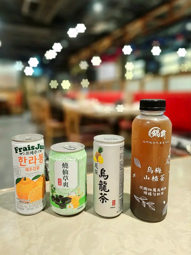 多款台灣和韓國果汁和特色飲品+自家製冷泡茶