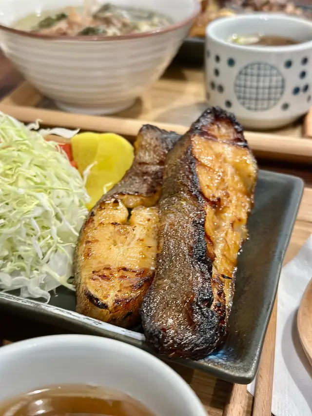 西京燒比目魚定食