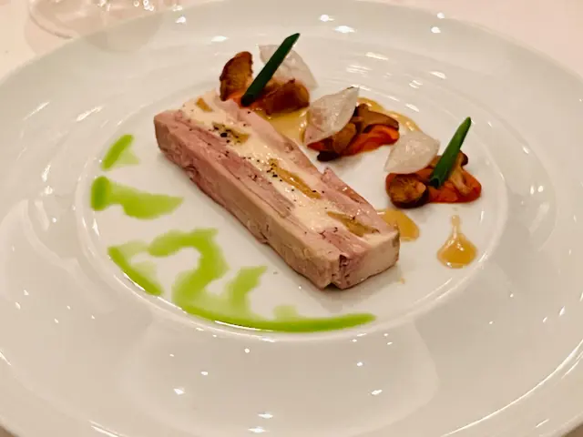 Pressed Chicken Leg and Girolle Terrine | Hainanese Sauce