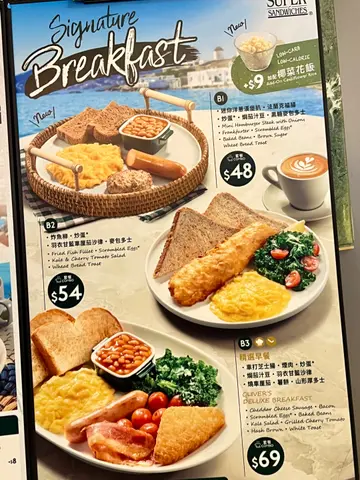 breakfast  menu