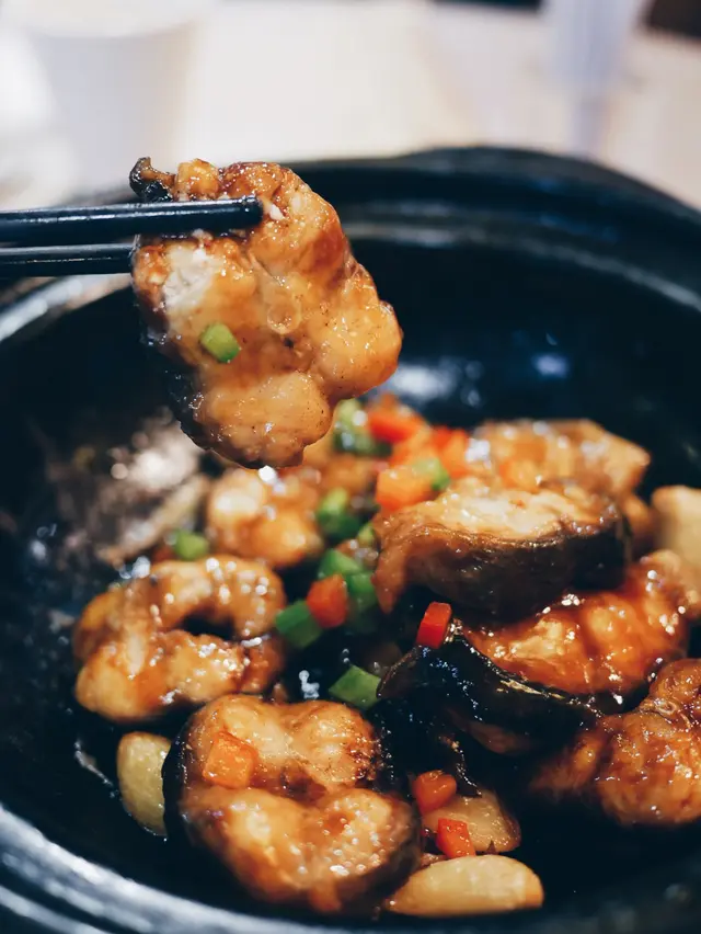 美極干蔥生焗鱔