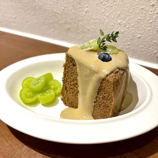 青葡萄焙茶戚風