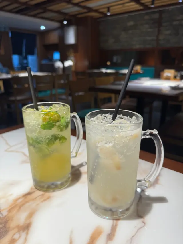 荔枝檸檬梳打；桔仔薄荷梳打