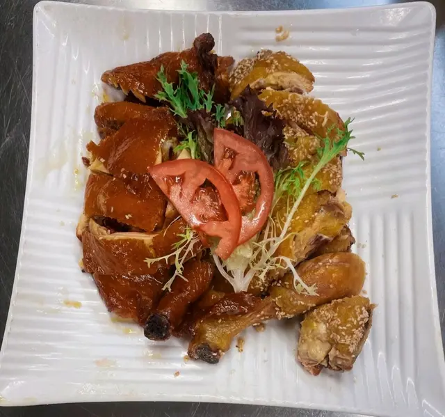 芝麻雞拼脆皮炸子雞