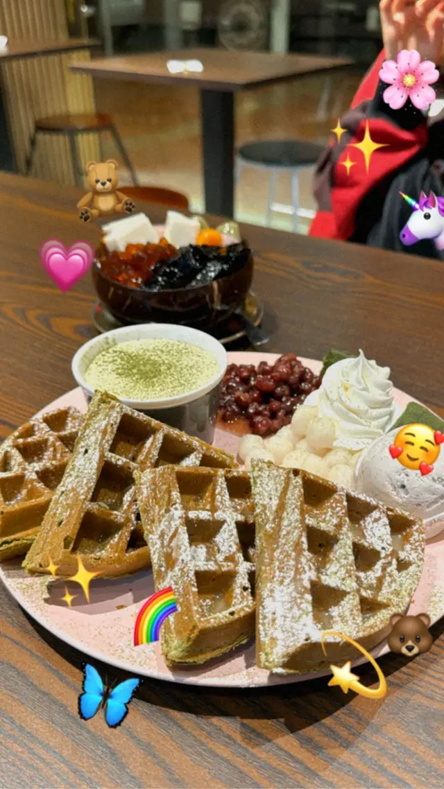 宇治抹茶麻糬窩夫🧇