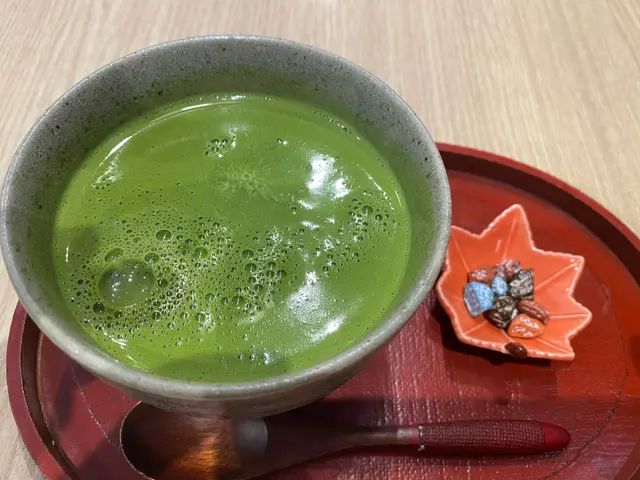 熱抹茶latte