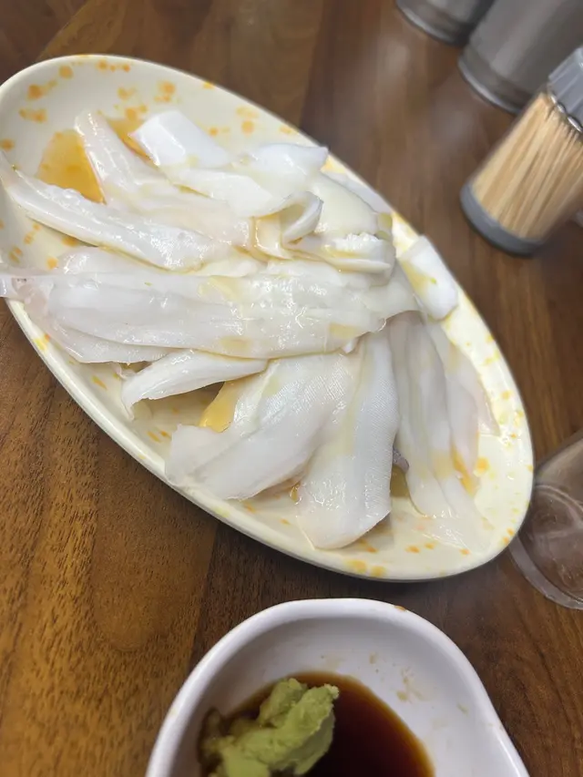 芥辣墨魚片