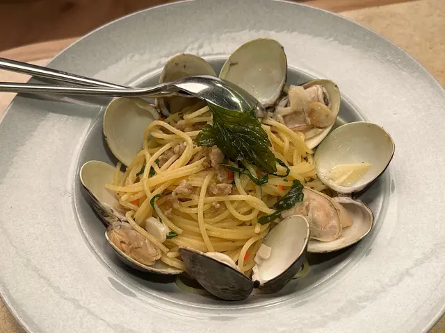 紫蘇海蜆辣肉碎意大利麵