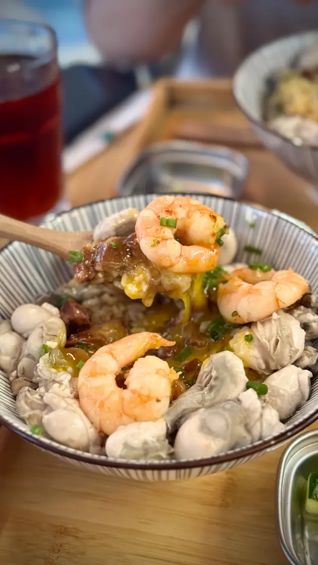 月見海老蚵仔魯肉飯