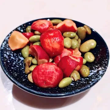 日本车厘萝卜配毛豆