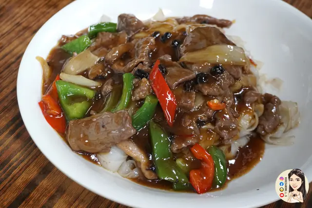 豉椒牛肉炒河