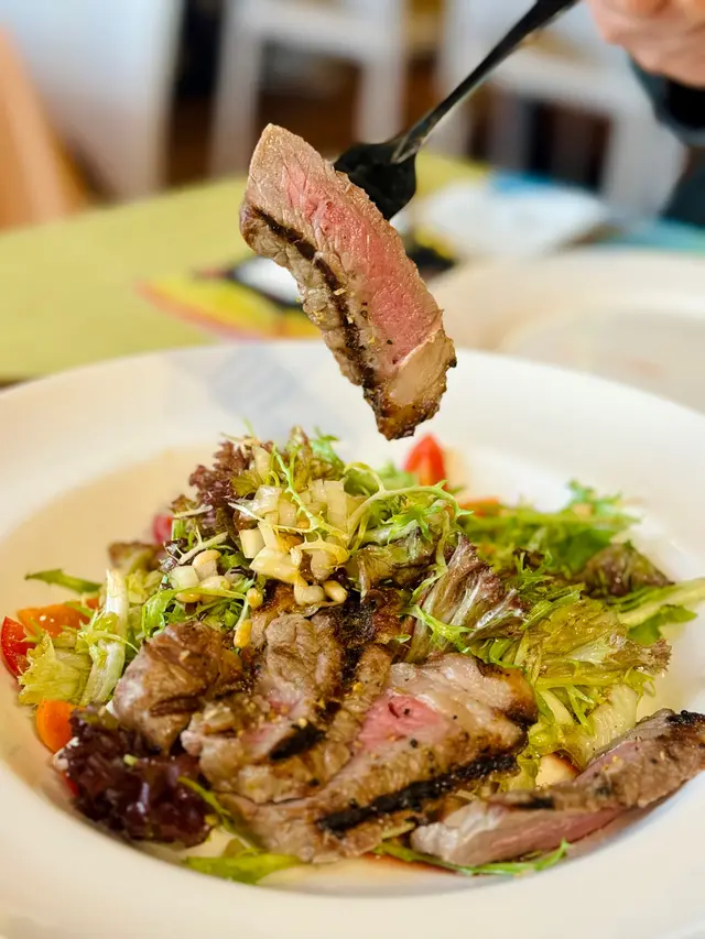 美國頂級西冷沙律配柚子醋沙律汁