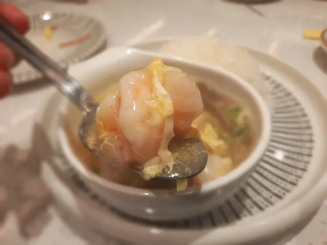 滑蛋蝦球飯