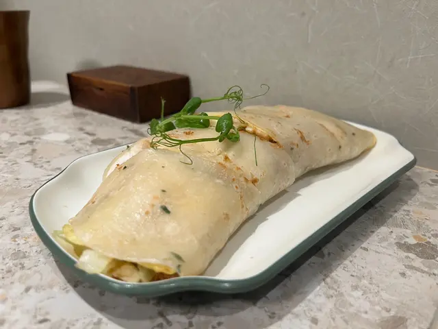 杏鮑菇芝士蛋餅