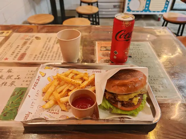 Set B 單層漢堡包套餐