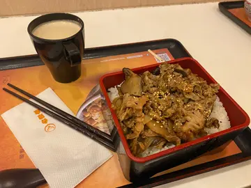 极上炙烧牛肉丼加咖啡☕️