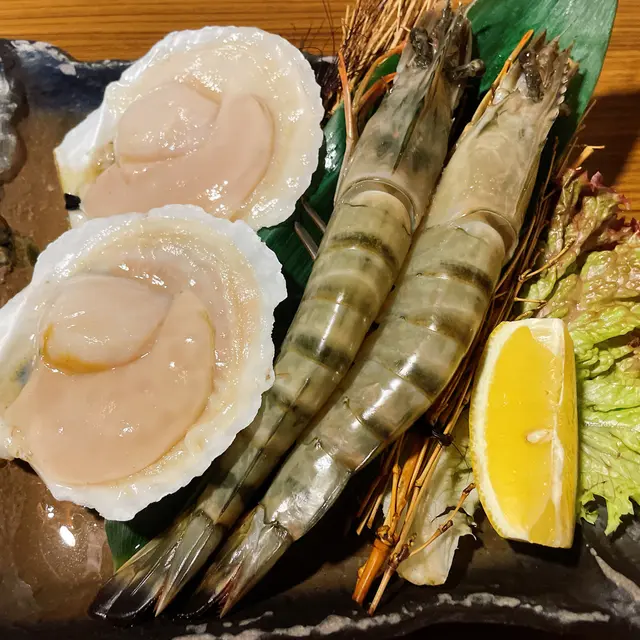 海老同帆立貝