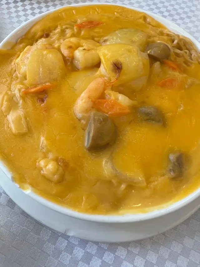芝士焗蝦仁伊麵