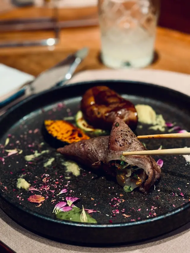 香蒜味噌薄燒和牛