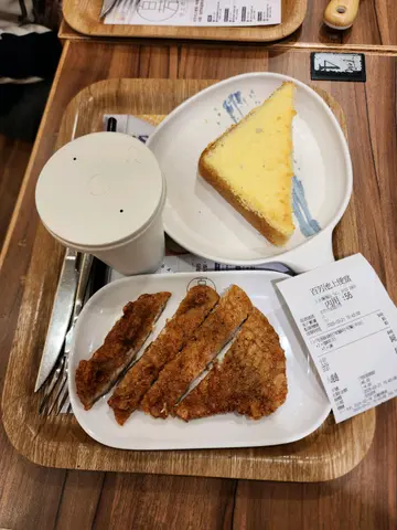 香酥猪排（半份)酥脆奶酥吐司餐-