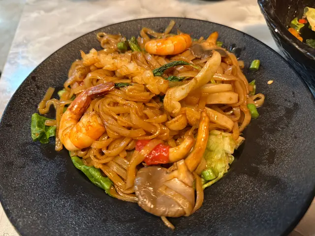 香葉海鮮辣椒炒河