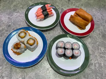 蟹柳壽司、腐皮壽司、炸蝦卷、蟹柳卷