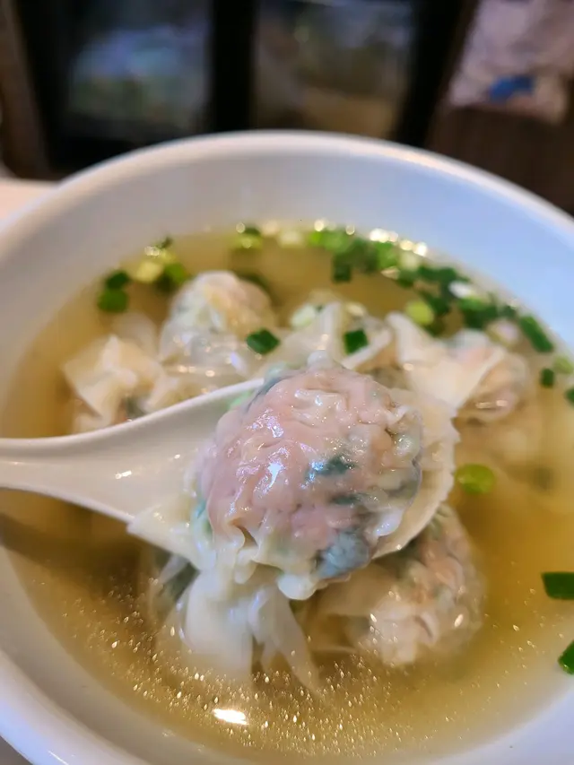 淨菜肉雲吞