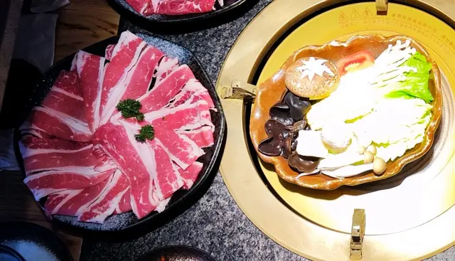 美國牛胸腹肉及蔬菜盤