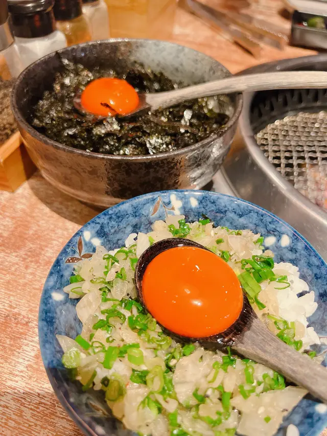 紫菜/蔥香月見飯