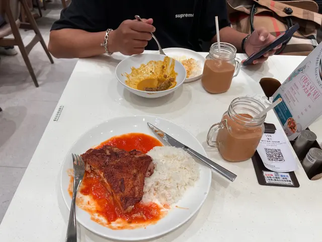 茄汁雞扒飯+咖喱牛腩飯