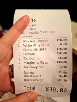 用openrice訂位有單價計9折,這優惠也算不錯,會想再來試其他菜款。