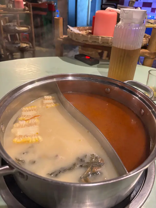 菜乾雞腳+沙嗲湯