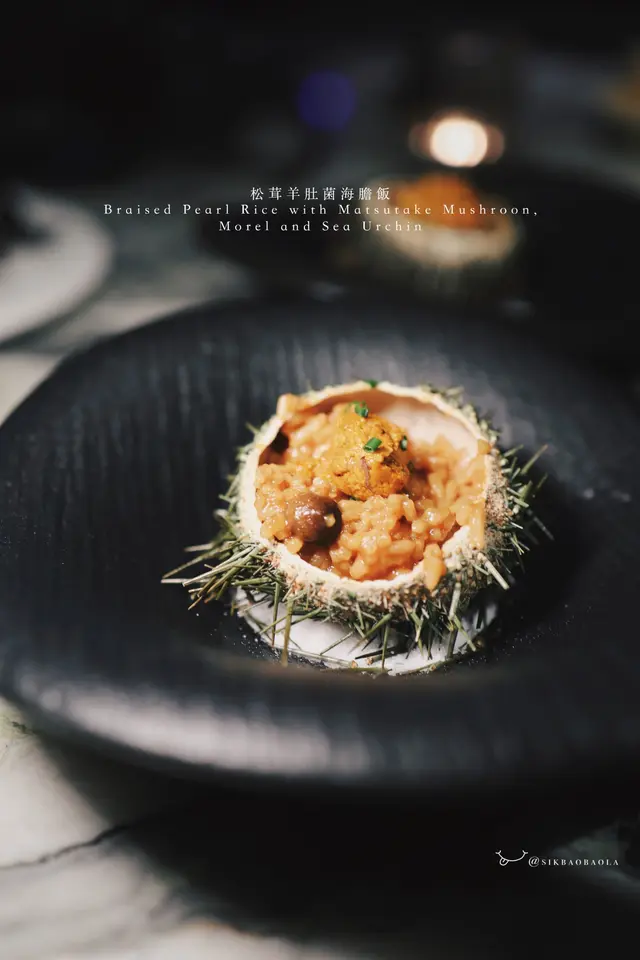 松茸羊肚菌海膽飯