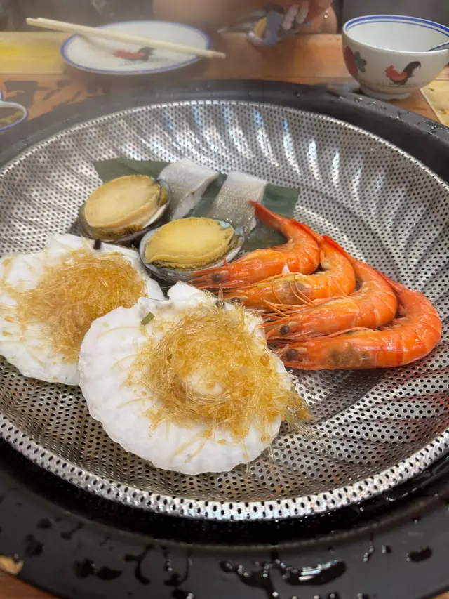 鮑魚、大元貝、鮮蝦、馬友