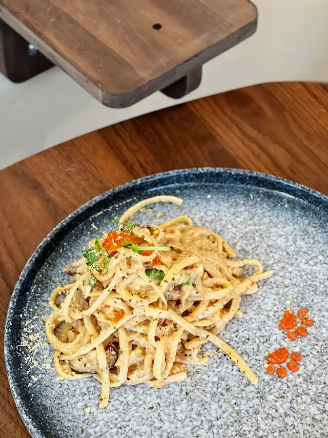 招牌明太子蟹肉扁意粉