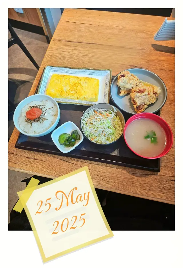 玉子燒炸雞定食