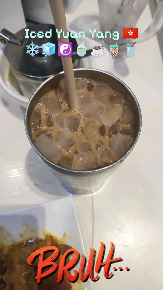 Iced Yuan Yuang 🇭🇰❄️🧊☯️🍵☕🧋🥤