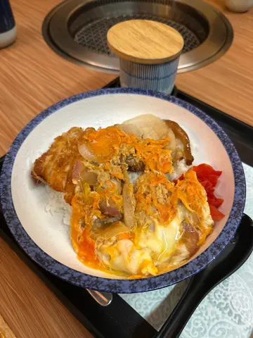 滑蛋豬扒叉燒飯
