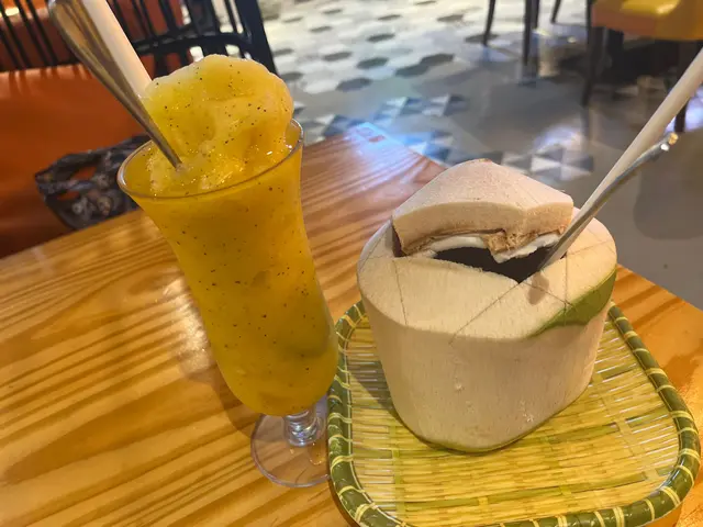 熱情果沙冰+椰青