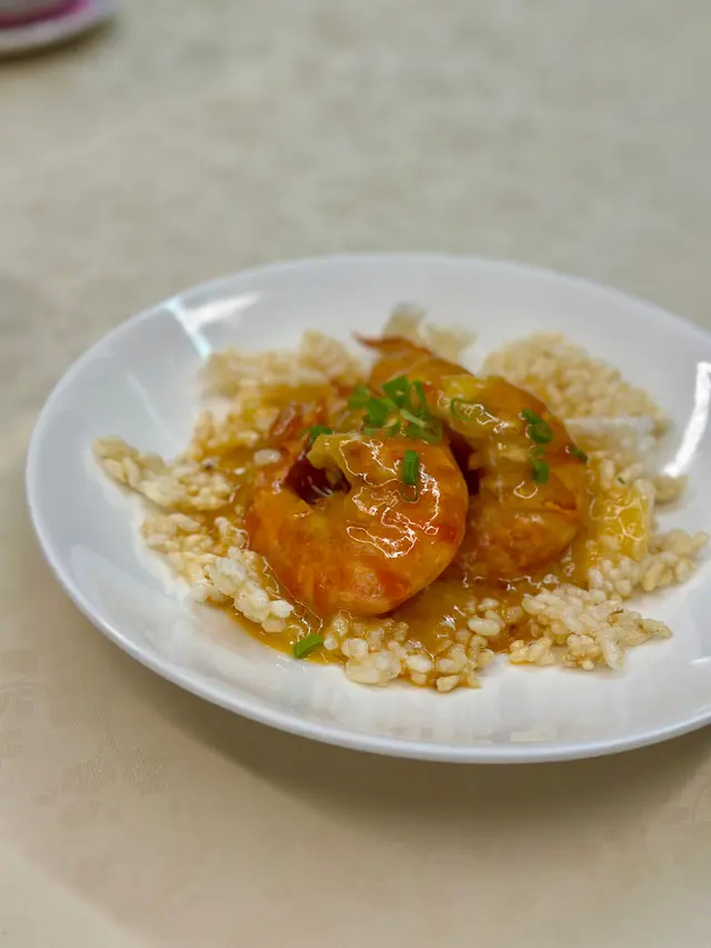 上湯焗海虎蝦拌鍋巴