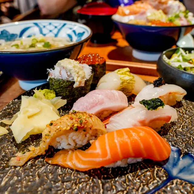 壽司定食配烏冬