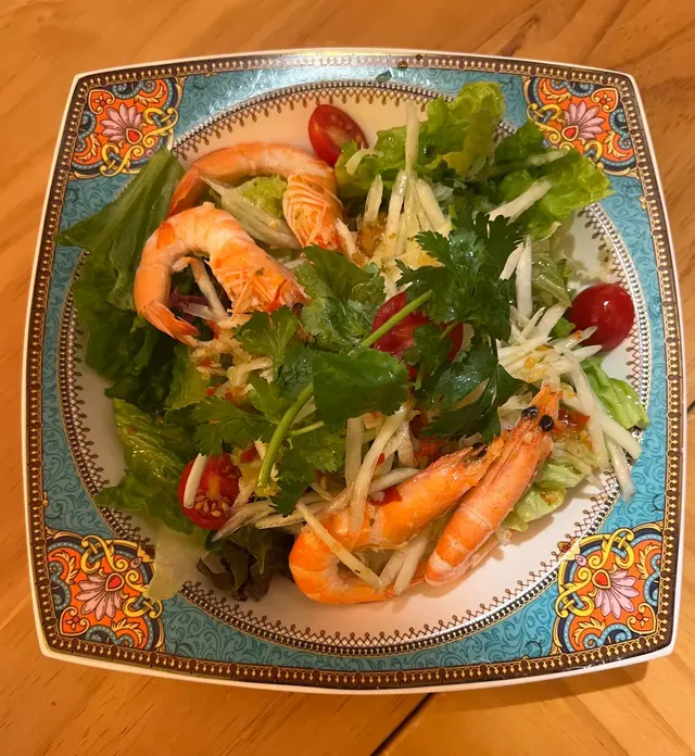 泰式鮮蝦青木瓜沙律