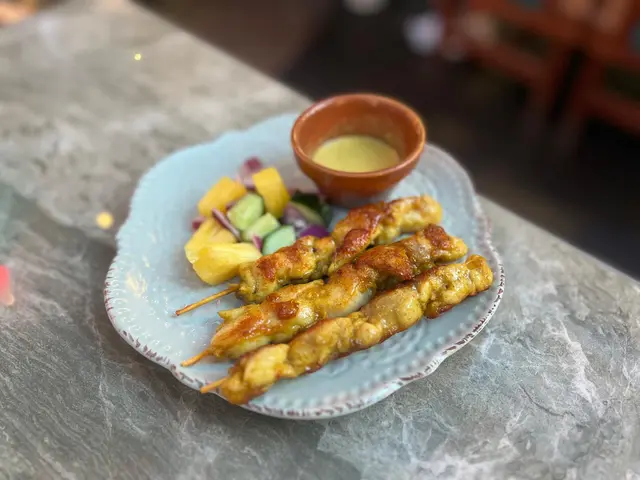 沙爹雞肉串(3條)