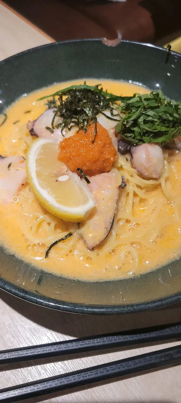 明太子八爪魚撈麵