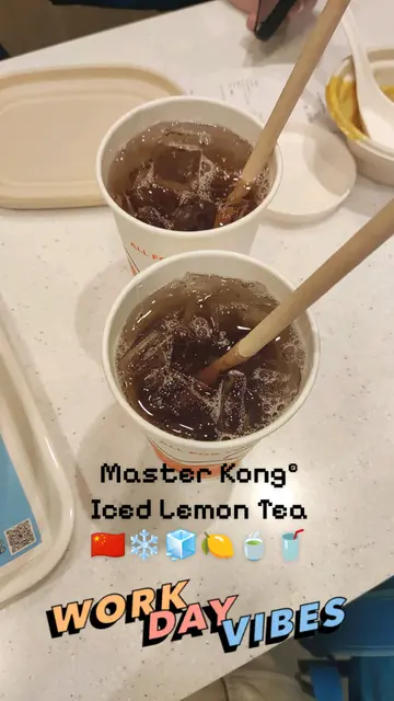 Two Iced Lemon Teas 🇨🇳❄️🧊🍋🍵🥤