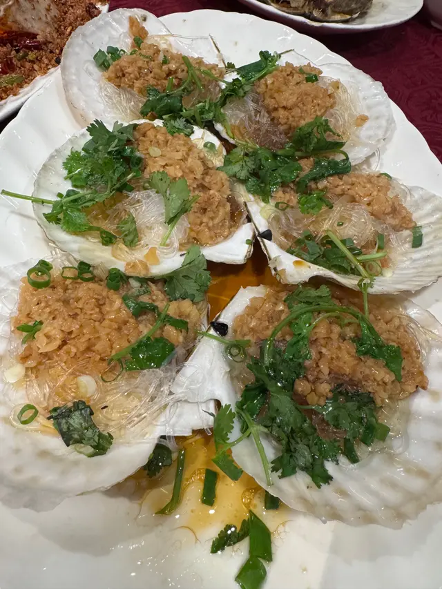 蒜蓉粉絲蒸元貝 👍🏻